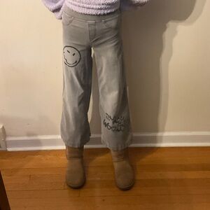 H&M Kids Gray Smiley Pants